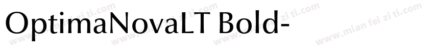 OptimaNovaLT Bold字体转换